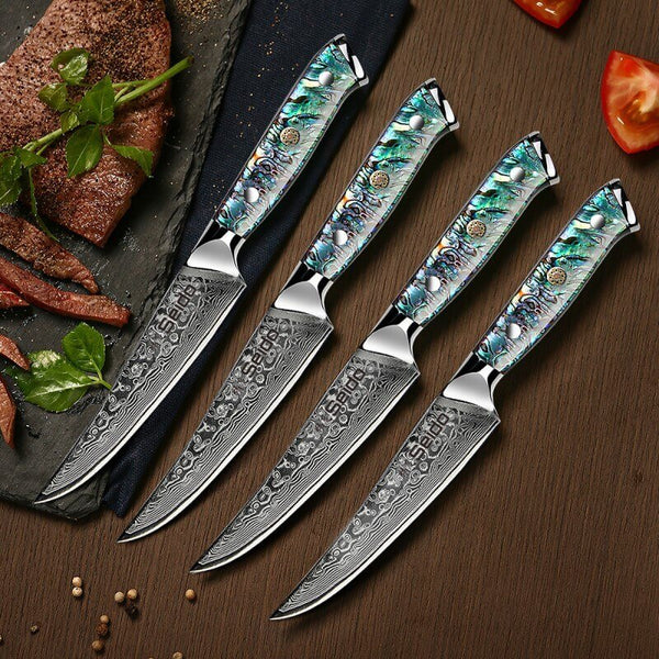 Awabi 4-piece Straight Edge Steak Knives