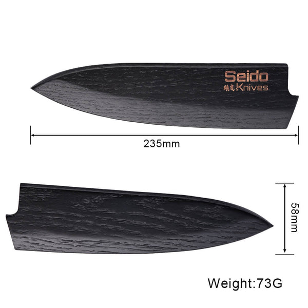 SAYA Knife Sheath dimensions, essential carbon magnetic chef knife cover
