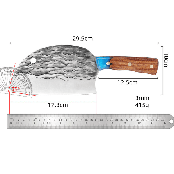 Kaiyo Cleaver Knife dimensions
