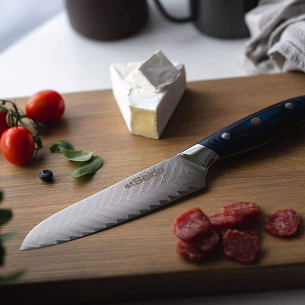 Seido Damascus Knife Sets' Santoku Knife