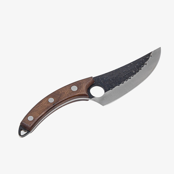 The Kyodai caveman knife displayed on a white background