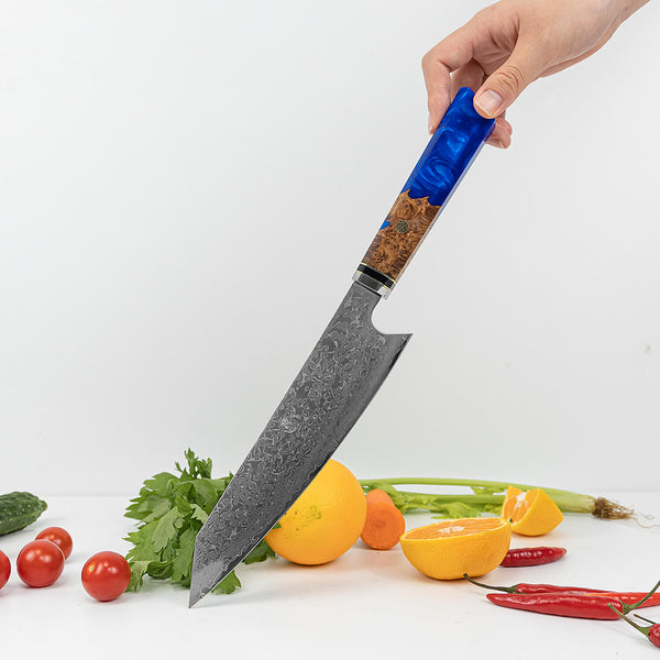 Professional chef knives, seido kiritsuke damascus chef knife