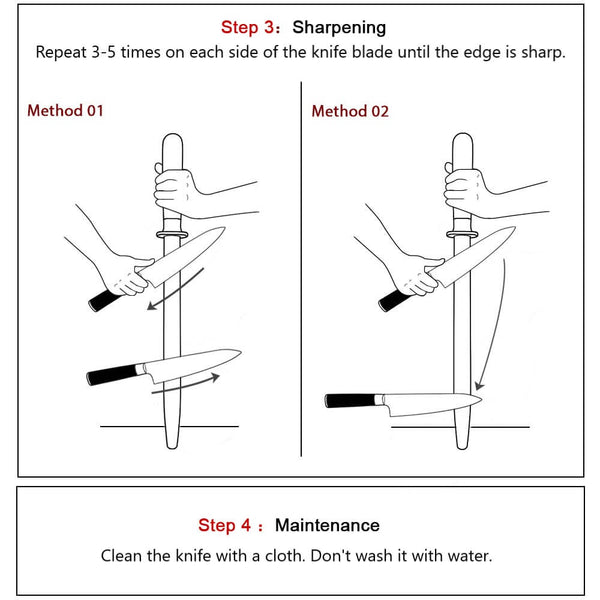 Sharpening Rod instructions Step 3