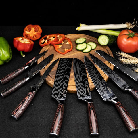 Japanese Master Chef Knife Set, 8-Piece