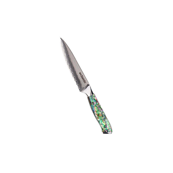 Seido Awabi Japanese Damascus Steel 5 inch Utility Knife