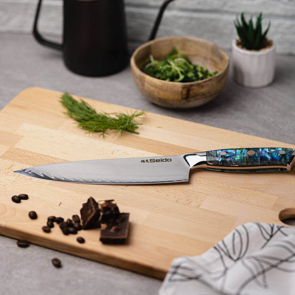 Awabi Gyuto Japanese Damascus Steel Chef Knife