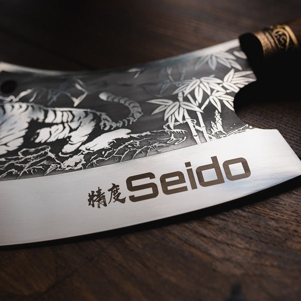 Tora Tsuki Chef Cleaver Knife by Seido knives