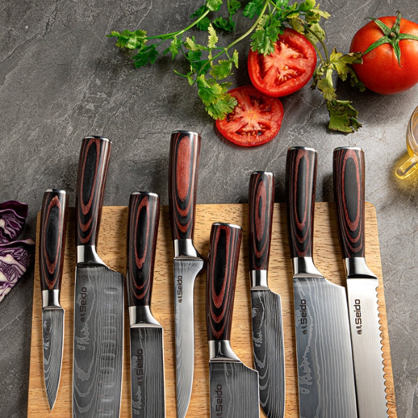 Seido Knives best selling 8-piece chef knife set