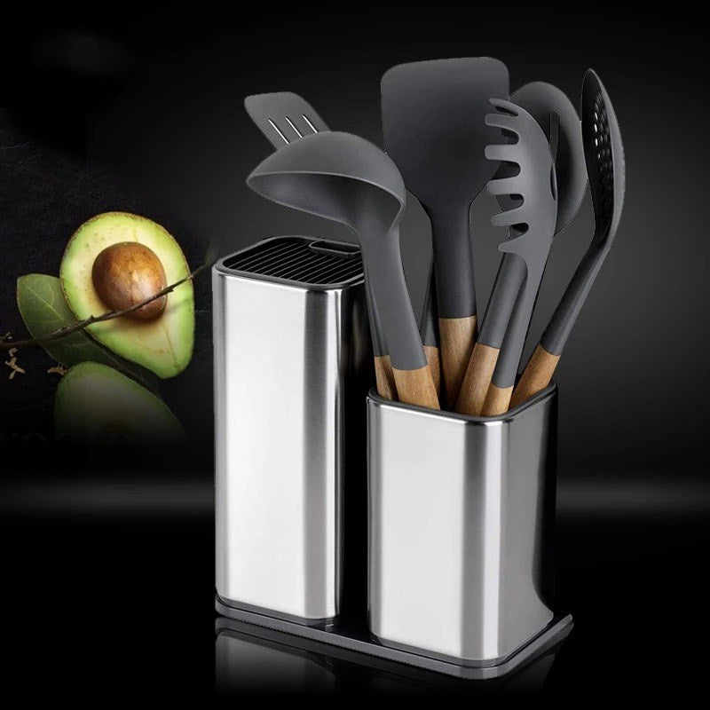 Image of Universal Stainless Steel Knife Block