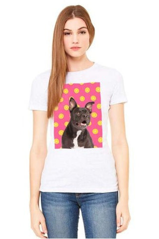 Custom pet portraits on tshirts