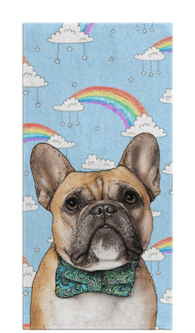 Retratos personalizados de mascotas en toallas de baño