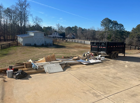 January Clean Out Dumpster Outside