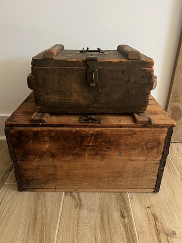 Two antique trunks