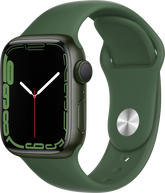Apple Watch 7 grün Alu 41mm Sportarmband Klee MKN03 - Onhe Vertrag