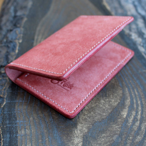 HIDE & SKIN Top Grain Leather Wallet for Women (Valentine Red