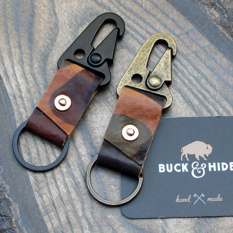 Handmade oak-tanned heavyweight leather and brass Buck&Hide belt 