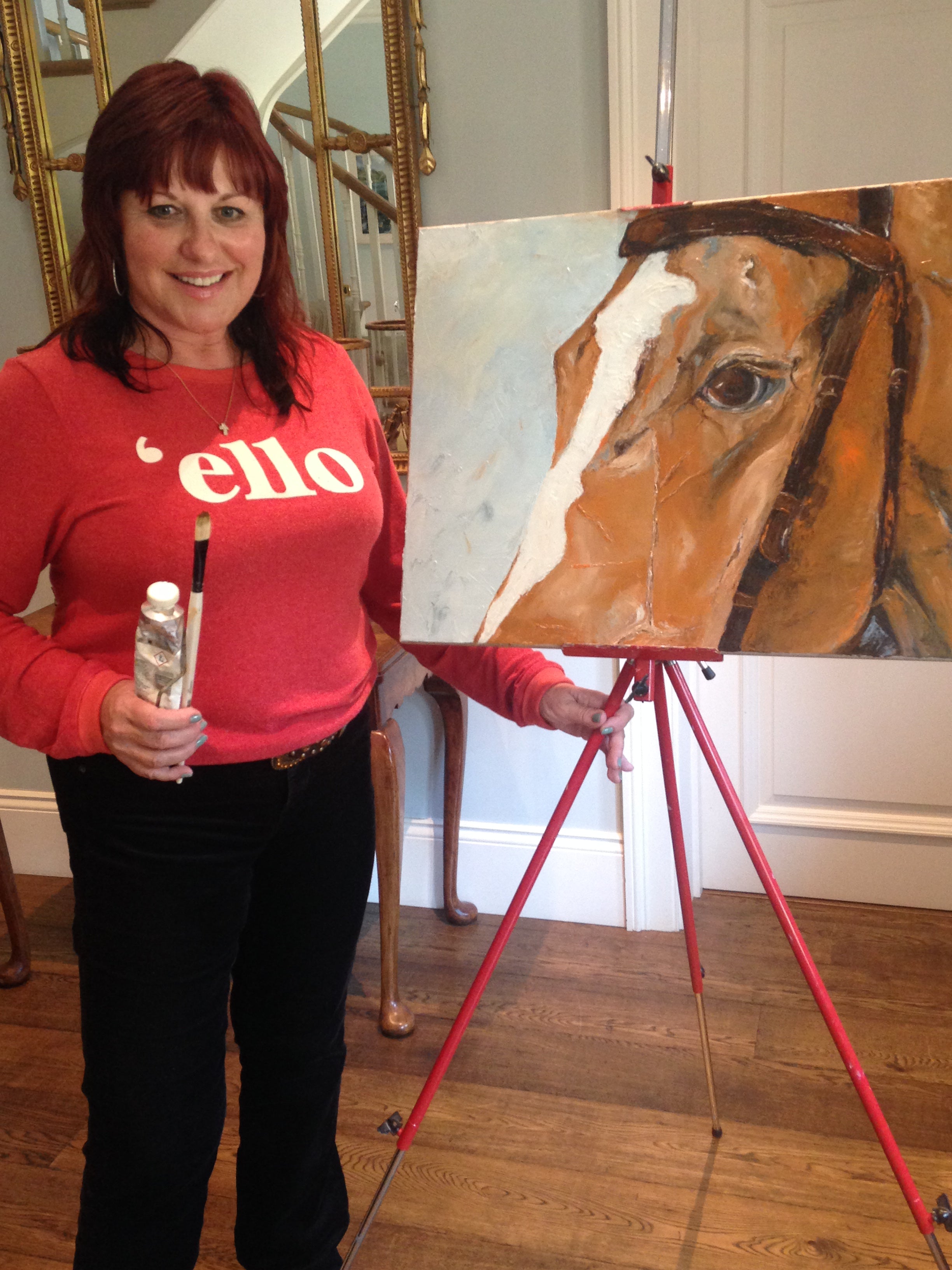 Linda Westall equestrian artist Hampshire