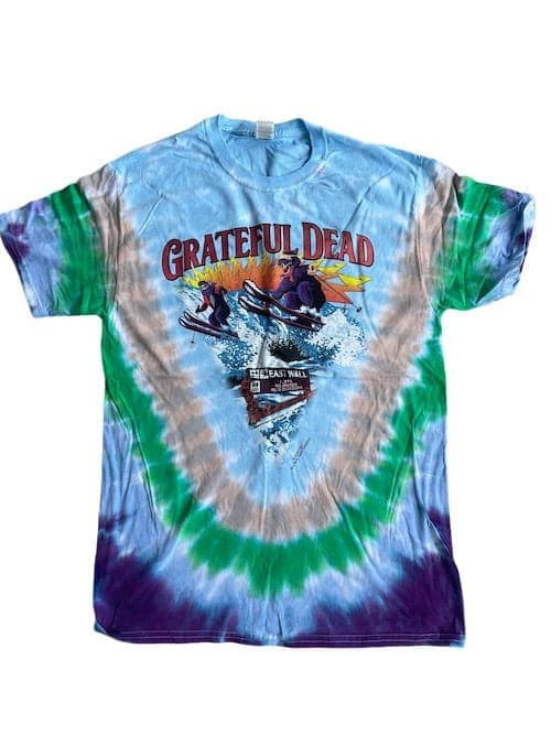 Grateful Dead California Surfer White T-Shirt Tee Liquid Blue