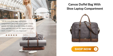 canvas duffel bag