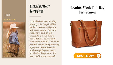 leather tote bag