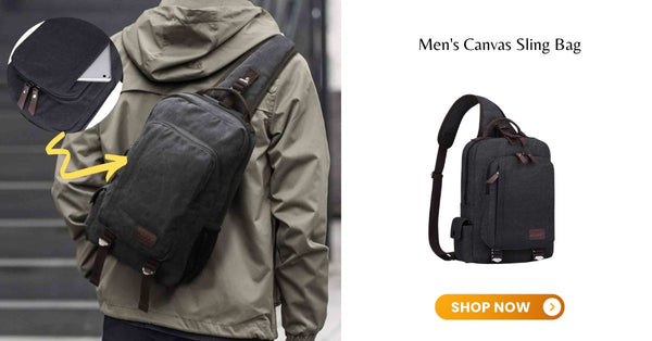 Men's Canvas Sling Bag