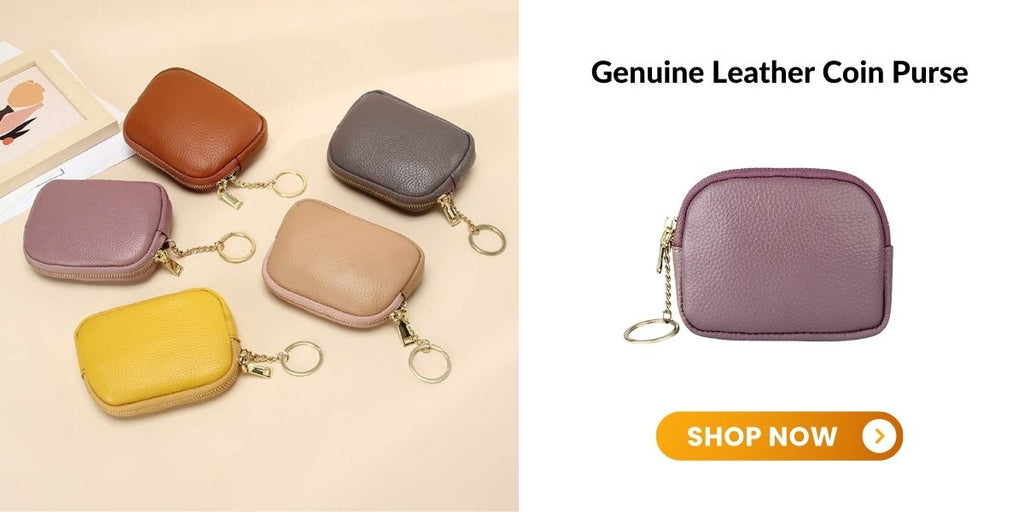 genuine leather coin purse