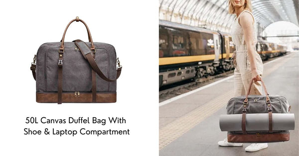 Travel duffel bag for graduates