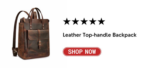 Leather Top-handle Backpack