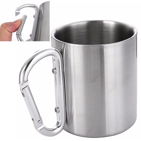 METAL COFFEE MUG W.CARABINER - MCMWC