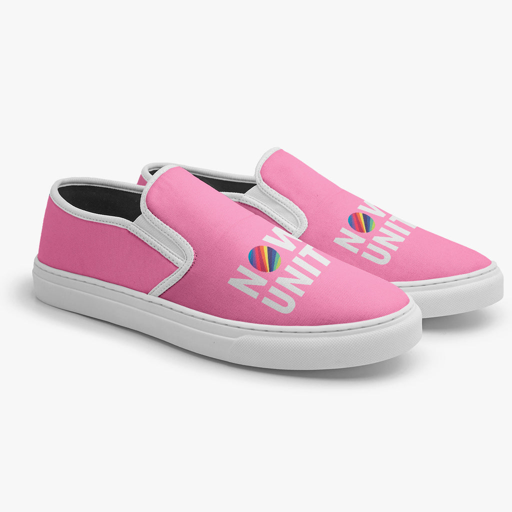 tenis slip on rosa