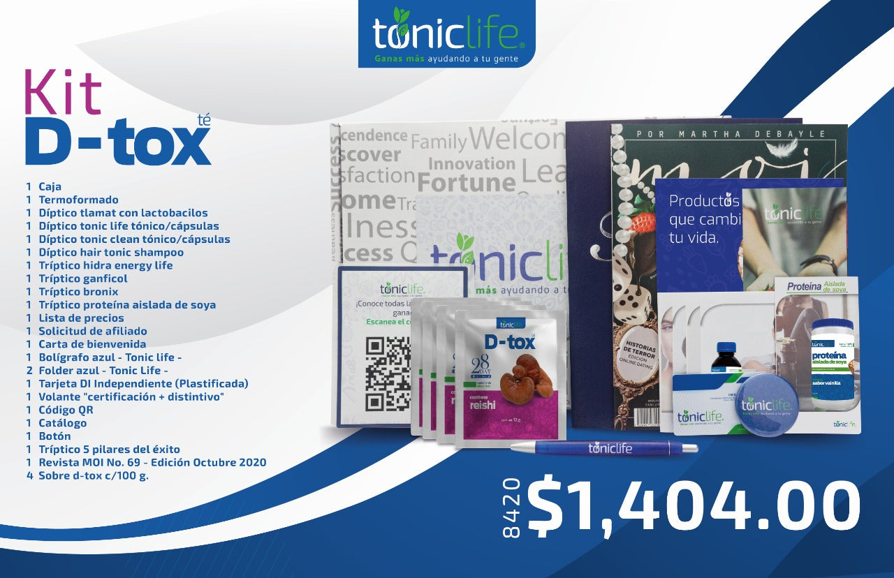 Kit de Inscripción Básico Dtox Tonic Life México 2022