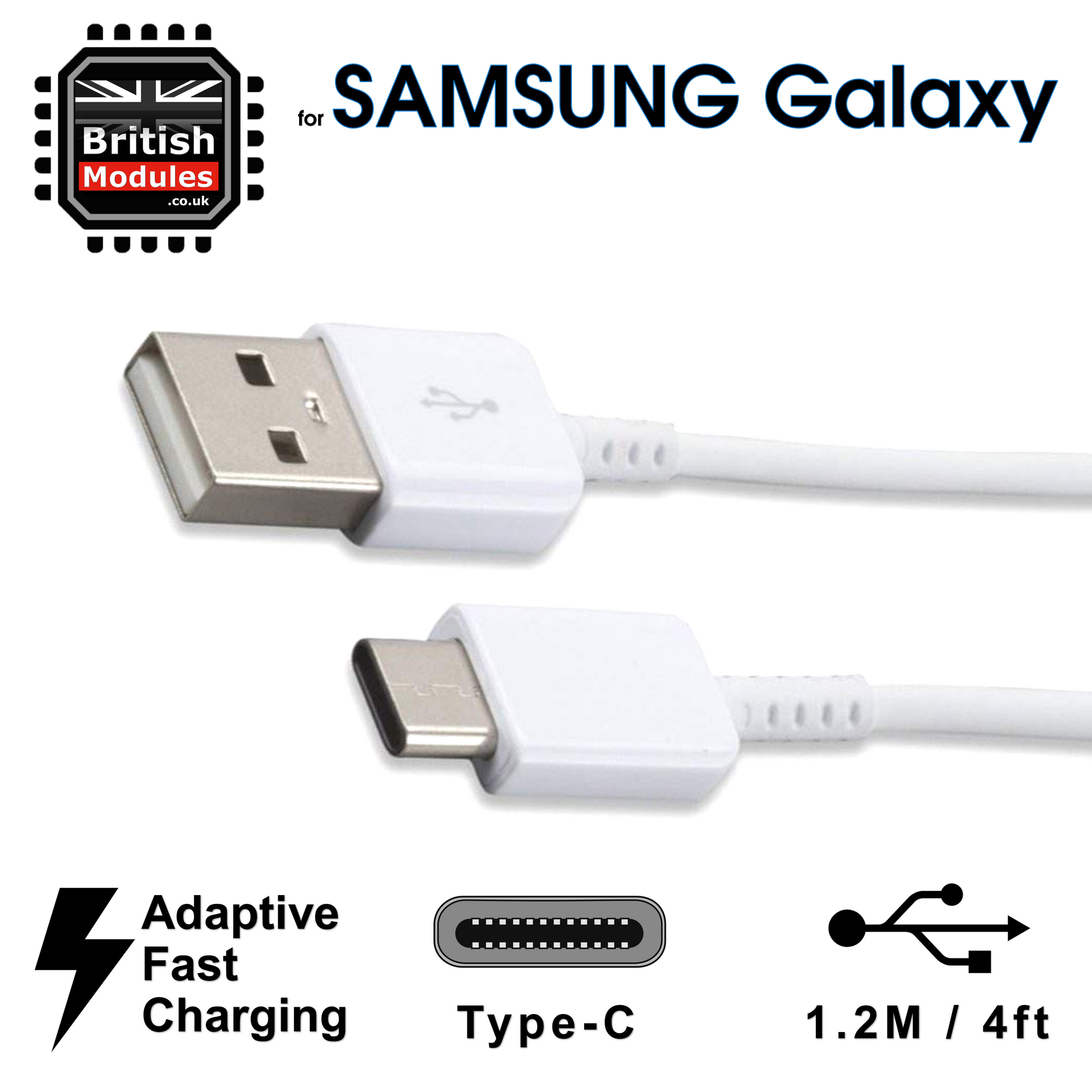 Fast Charger Plug & Cable Type-C for Samsung Galaxy S8 S8+ S9 S10 Plus –  British Modules
