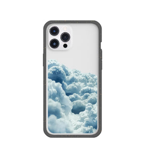 Clear Above the Clouds iPhone 12 Pro Max Case With Black Ridge