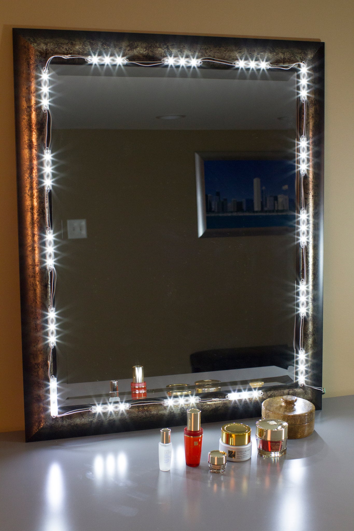 makeup mirror with led lights amazon