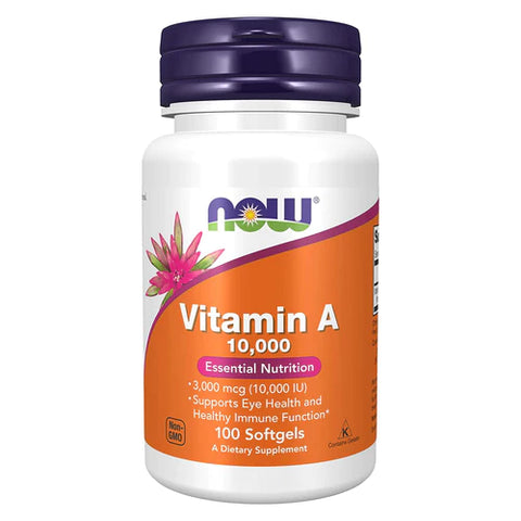 NOW Foods Vitamina A 10,000 IU 100 Softgels