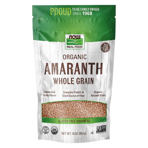 NOW Foods Amaranth Whole Grain Organic 16 oz