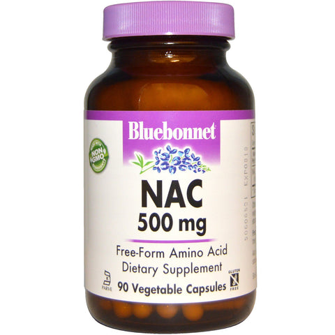 Bluebonnet NAC 500 mg 90 Vegetable Capsules