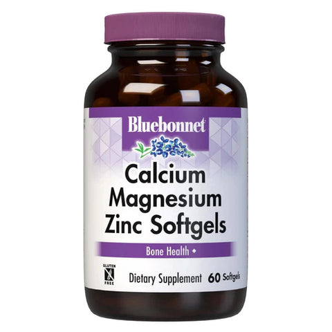 Bluebonnet Calcio magnesio zinc y vitamina D3 60 Softgels