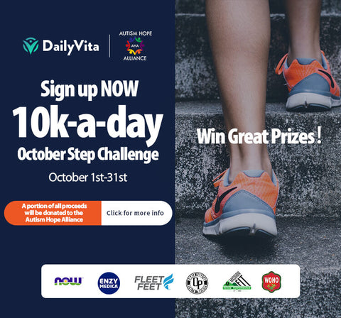 DailyVita 10k-a-Day Step Challenge Sign Up page