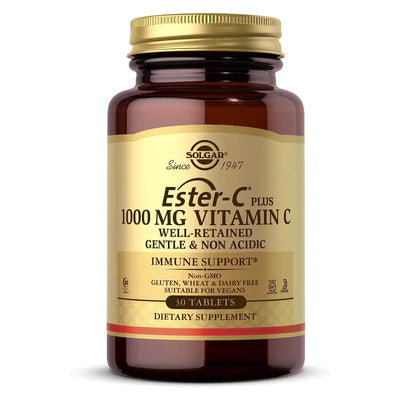  Solgar Ester-C Plus 1000 mg de vitamina C 30 tabletas