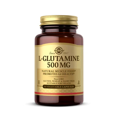 Solgar L-Glutamine 500 mg 50 Vegetable Capsules
