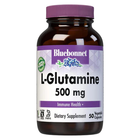 Bluebonnet L-谷氨酰胺500 mg 50蔬菜胶囊