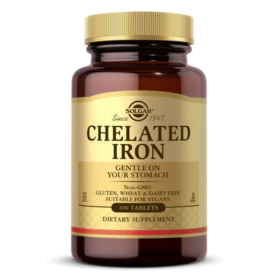 Solgar Chelated Iron 100 Tablets
