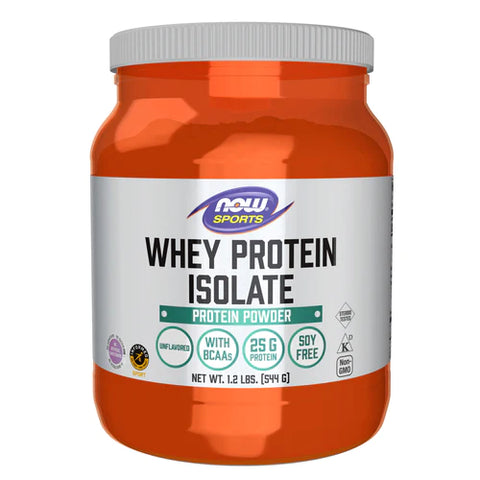 NOW Foods Poto sem sabor isolado de proteína de soro de leite 1,2 lb