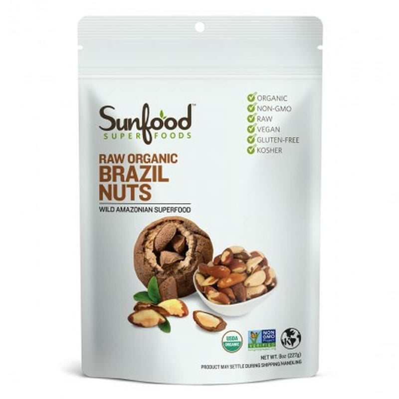 Sunfood Brazil Nuts 8 oz - DailyVita
