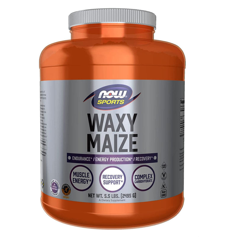 NOW Sports Nutrition, Waxy Maize Powder, Endurance*/Energy Production*/Recovery*, 5.5-Pound