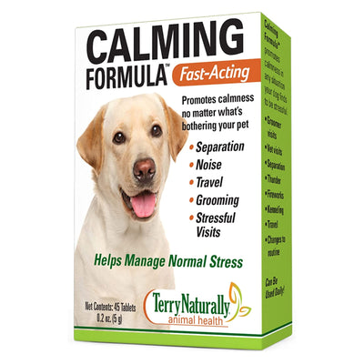 Terry-Naturalmente Calming-Formula-45-Tabs-Canine-For-Dogs
