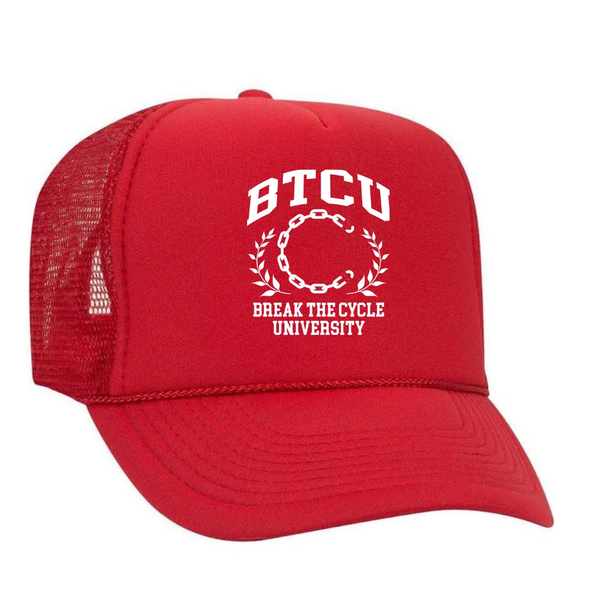 BTC University Red Trucker Hat