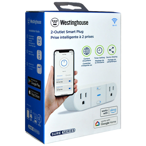 Westinghouse 94031 Sure Series Wi-fi Dual Outdoor Plug Smart 2