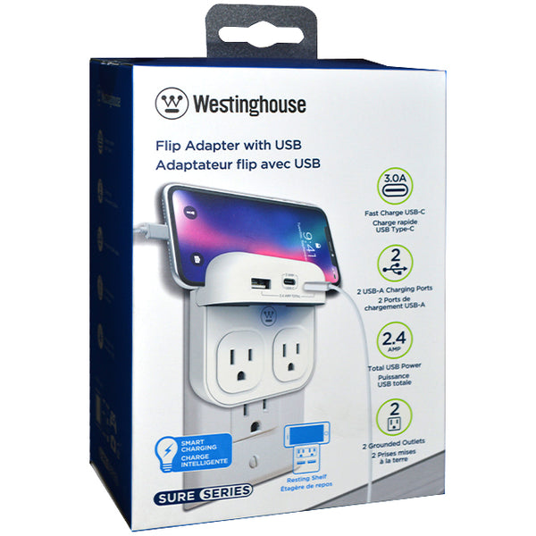 Westinghouse 94031 Sure Series Wi-Fi Dual-Outlet Outdoor Smart Plug
